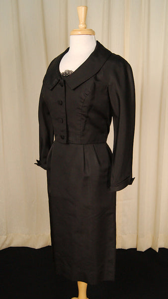 Vintage 1950s Lace Trim Dress Suit Cats Like Us