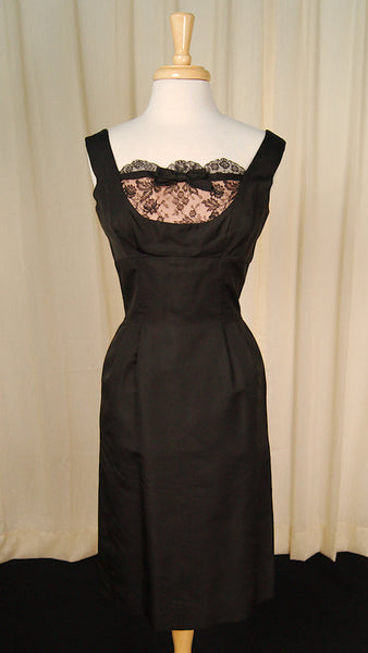 Vintage 1950s Lace Trim Dress Suit Cats Like Us