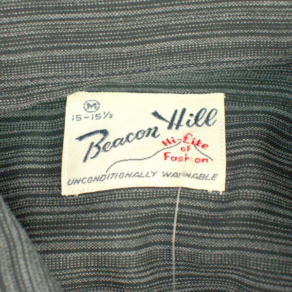 Vintage 1950s Navy Blue Stripe LS Shirt Cats Like Us
