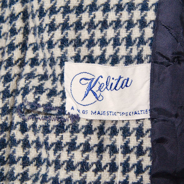 Vintage 1950s Navy & White Skirt Suit Cats Like Us