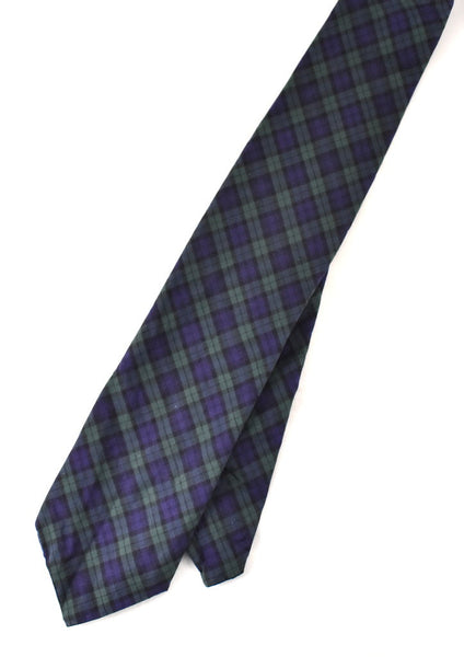 Vintage 1960s Blue & Green Plaid Tie Cats Like Us