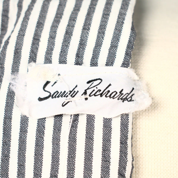 Vintage 1960s Charcoal Striped Dress Cats Like Us