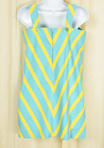 Vintage 1960s Chevron Shift Dress Cats Like Us