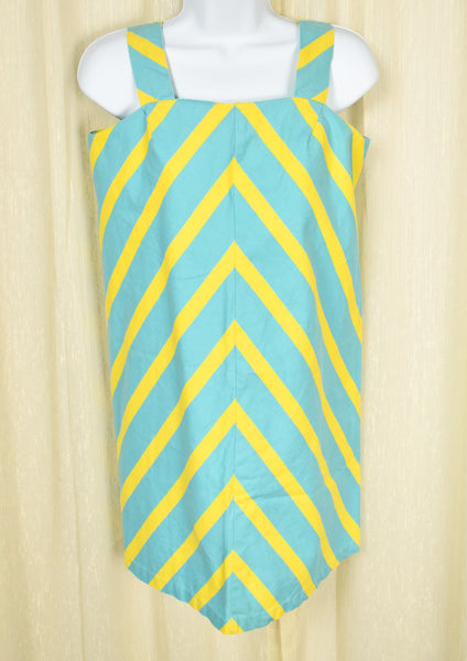 Vintage 1960s Chevron Shift Dress Cats Like Us
