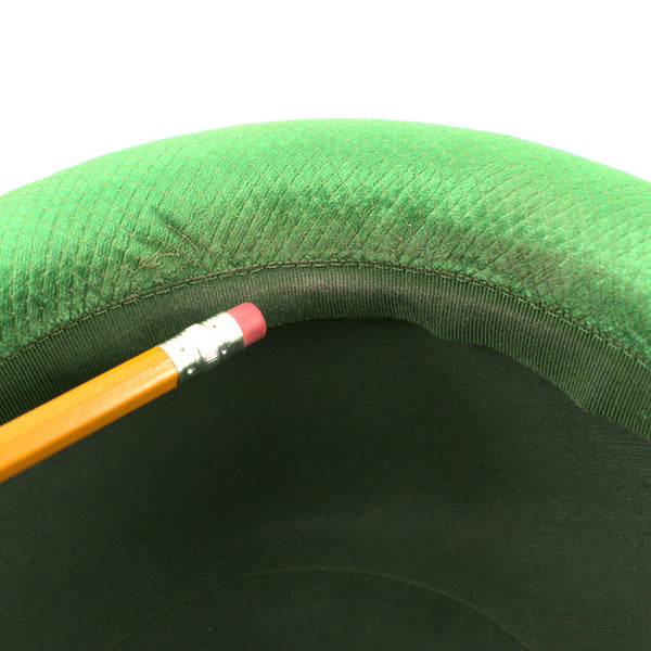 Vintage 1960s Green & Blue Velvet Hat Cats Like Us
