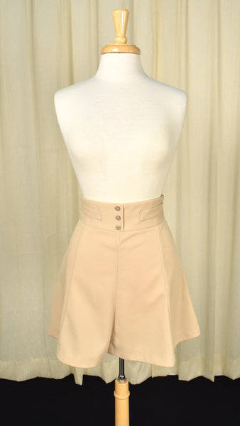 Vintage 1960s Khaki Mini Skirt Cats Like Us