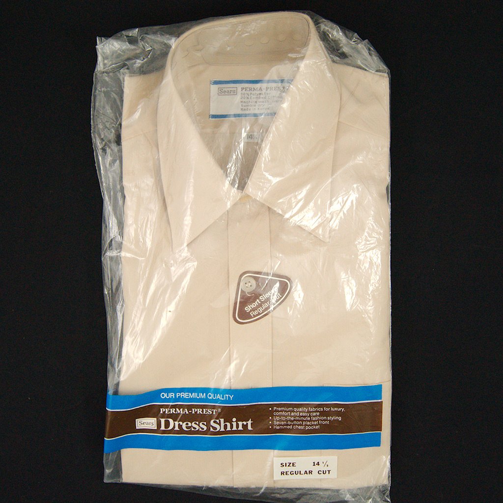 sears dress shirts 80s Sears Short Sleeve Button Up Shirt