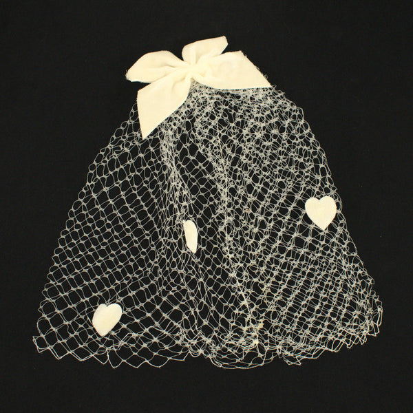 Vintage 1960s White Heart Whimsy Cats Like Us