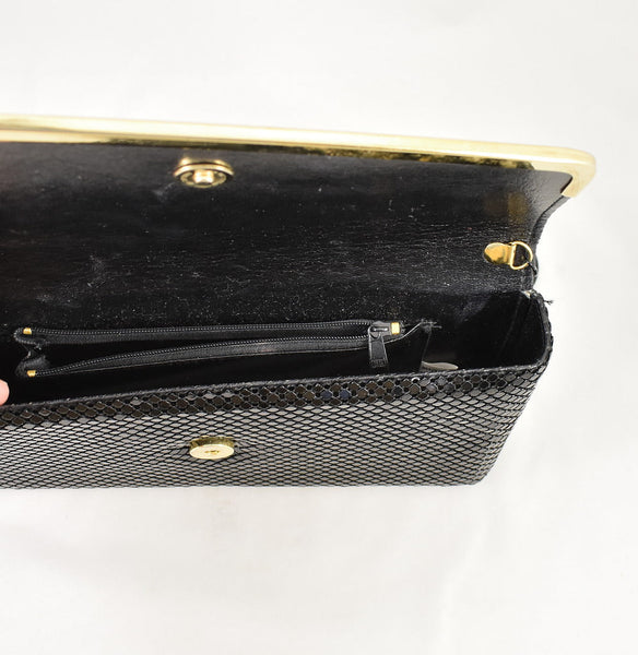 Vintage 70s does 1950s Mesh Clutch Bag Cats Like Us