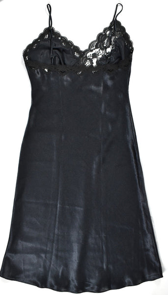 Vintage Black Asymmetrical Full Slip Cats Like Us