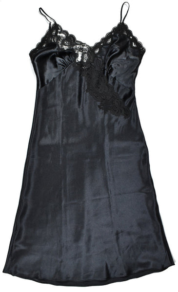 Vintage Black Asymmetrical Full Slip Cats Like Us