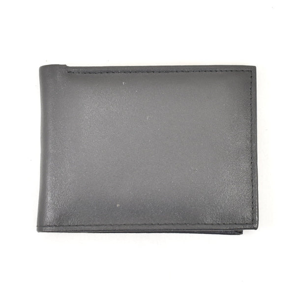 Vintage Black Leather Billfold Wallet Cats Like Us