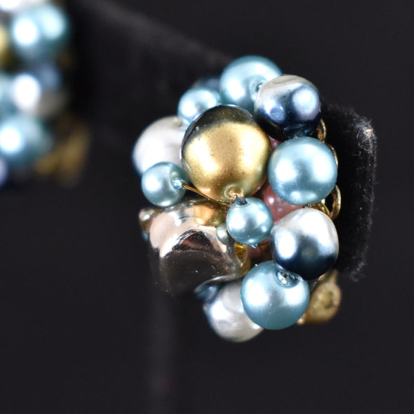 Vintage Blue & Gold Necklace Set Cats Like Us