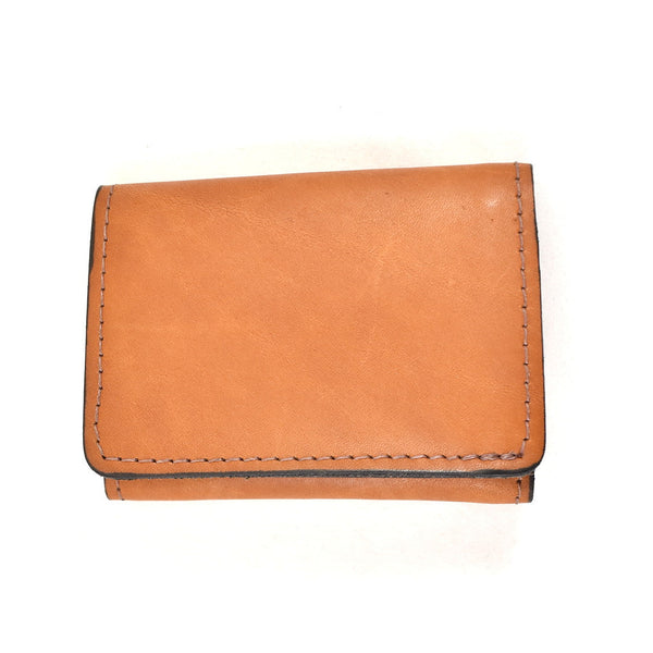 Vintage Brown Leather Billfold Wallet Cats Like Us