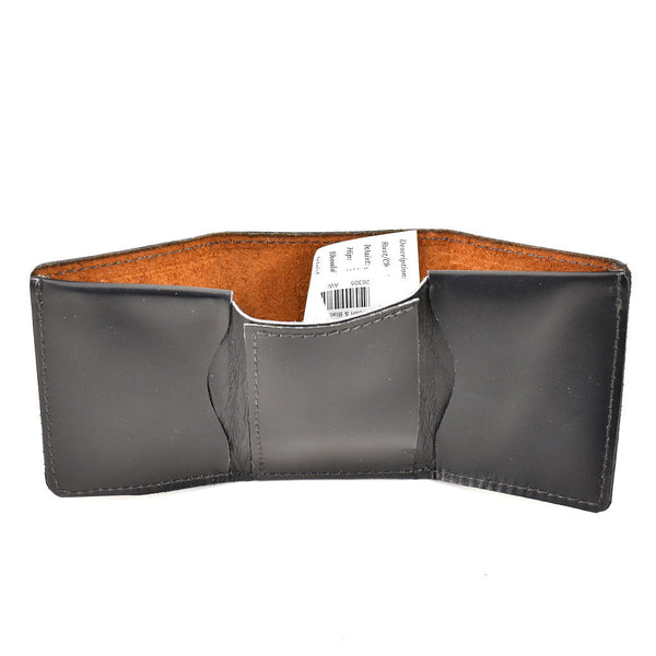 Vintage Brown Leather Billfold Wallet Cats Like Us
