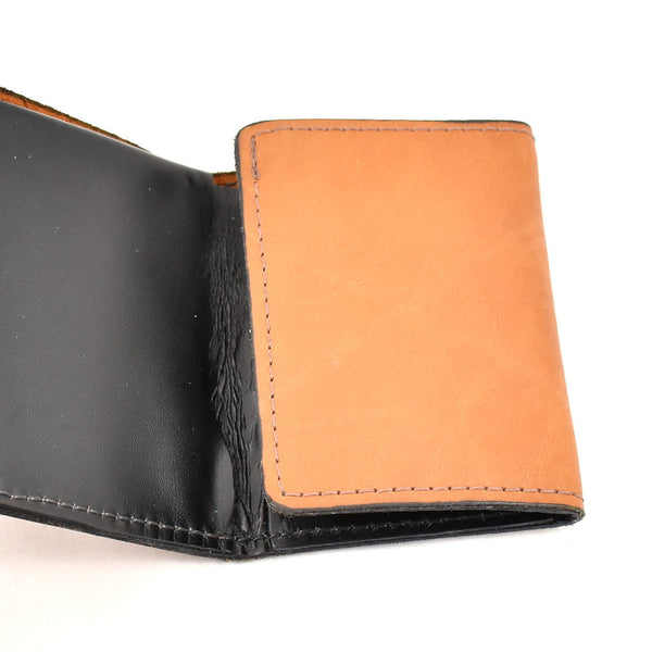 Vintage Brown Leather Billfold Wallet Cats Like Us