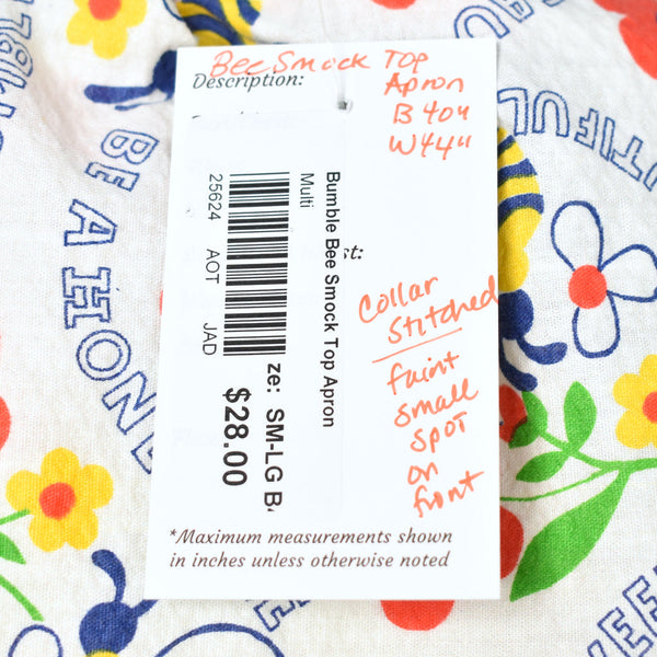 Vintage Bumble Bee Smock Top Apron Cats Like Us
