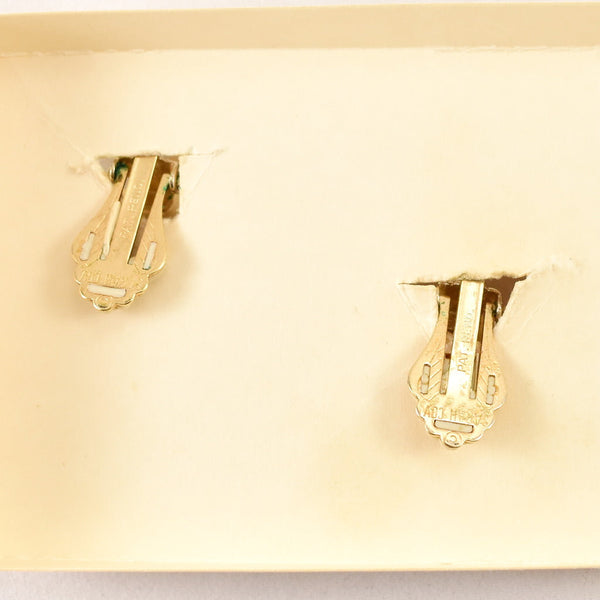 Vintage Coventry Precious Leaf Earrings Cats Like Us