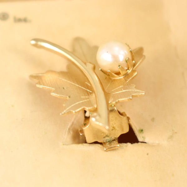 Vintage Coventry Precious Leaf Earrings Cats Like Us