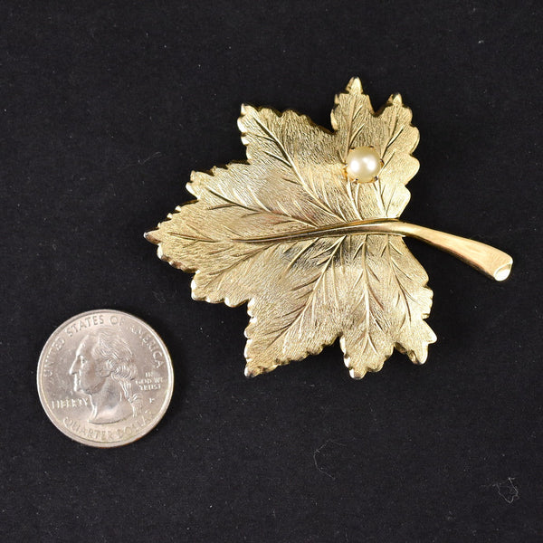 Vintage Coventry Whispering Leaf Brooch Cats Like Us
