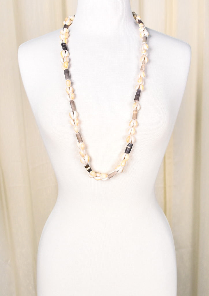 Vintage cowrie hot sale shell necklace