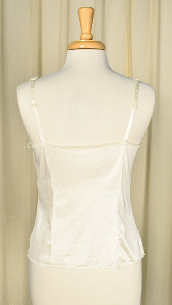 Vintage Cream Lace Camisole Tank Top Cats Like Us