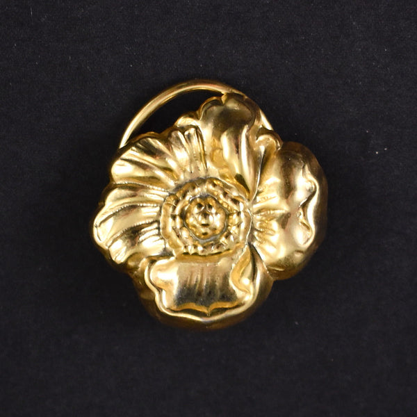 Vintage Gold Flower Scarf Clip Cats Like Us