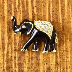 Vintage Little Rhinestone Elephant Pin Cats Like Us