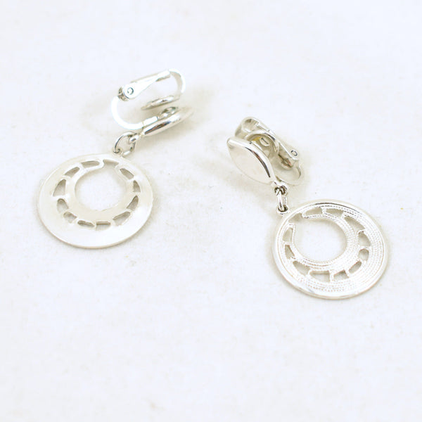 Vintage Little Silver Hoop Earrings Cats Like Us