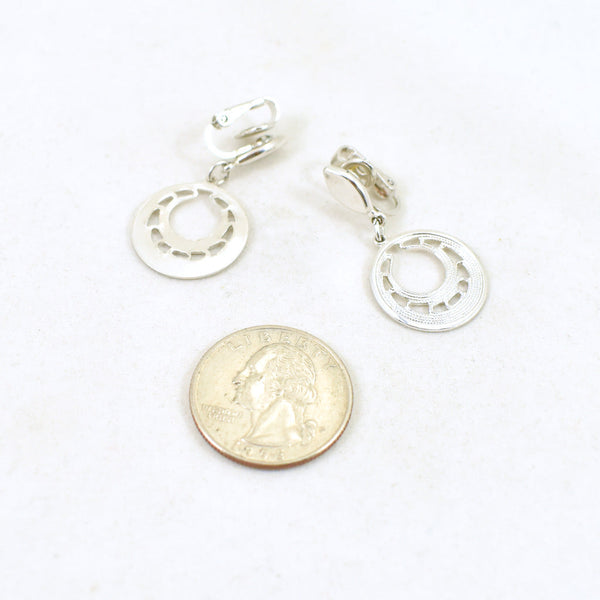 Vintage Little Silver Hoop Earrings Cats Like Us