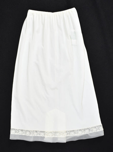Vintage Long Sheer Lace Half Slip W20-28 Cats Like Us