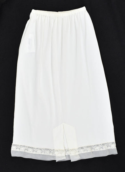 Vintage Long Sheer Lace Half Slip W20-28 Cats Like Us