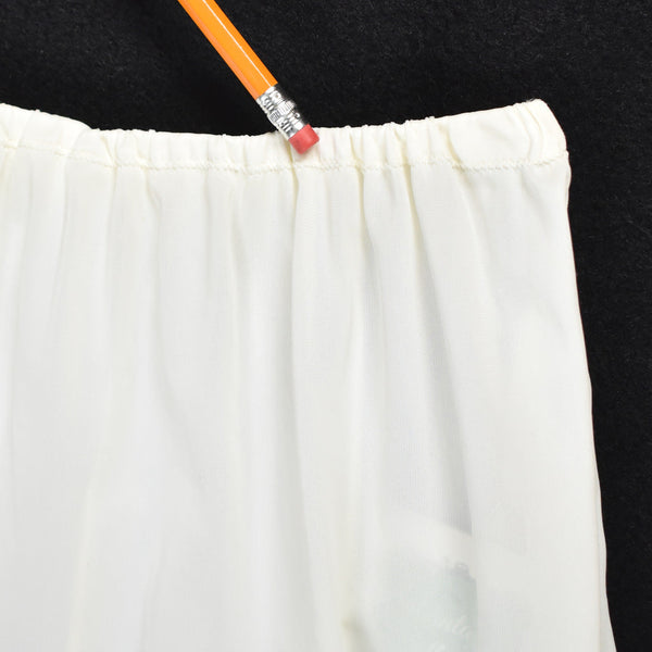 Vintage Long Sheer Lace Half Slip W20-28 Cats Like Us