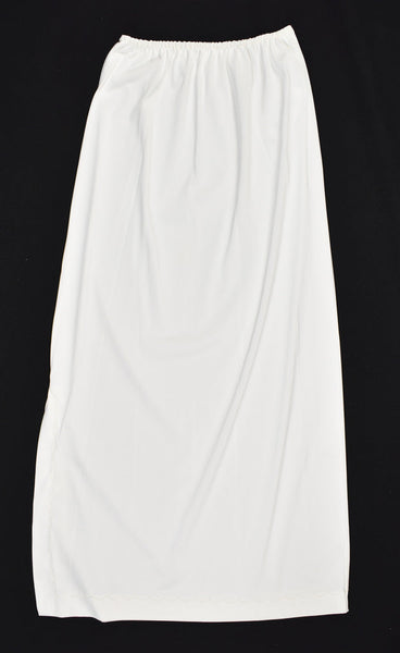 Vintage Long White Scallop Slip W24-36 Cats Like Us