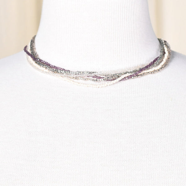Vintage Multi Strand Pastel Necklace Cats Like Us