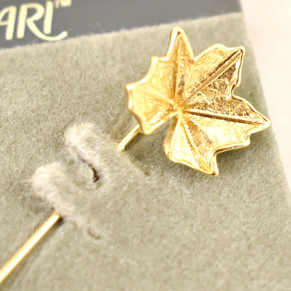 Vintage NOS Maple Leaf Stick Pin Cats Like Us