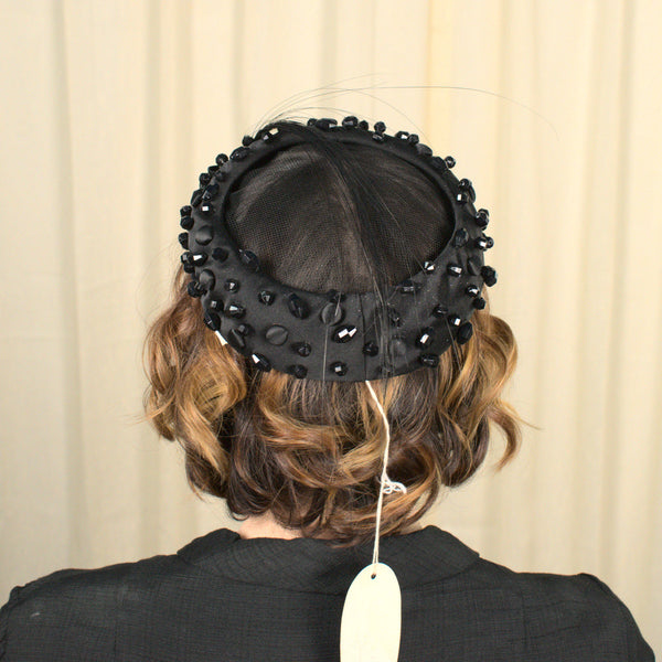 Vintage NWT 1950s Beaded Crown Hat Cats Like Us