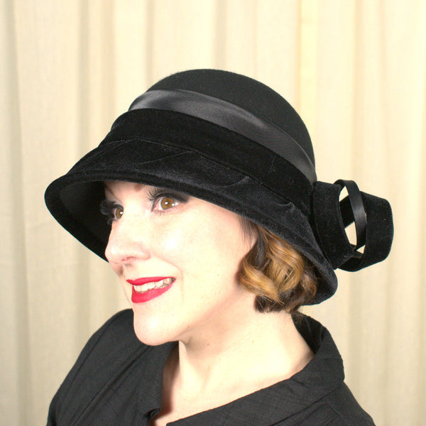 Vintage NWT 90s does 1920s Black Hat Cats Like Us