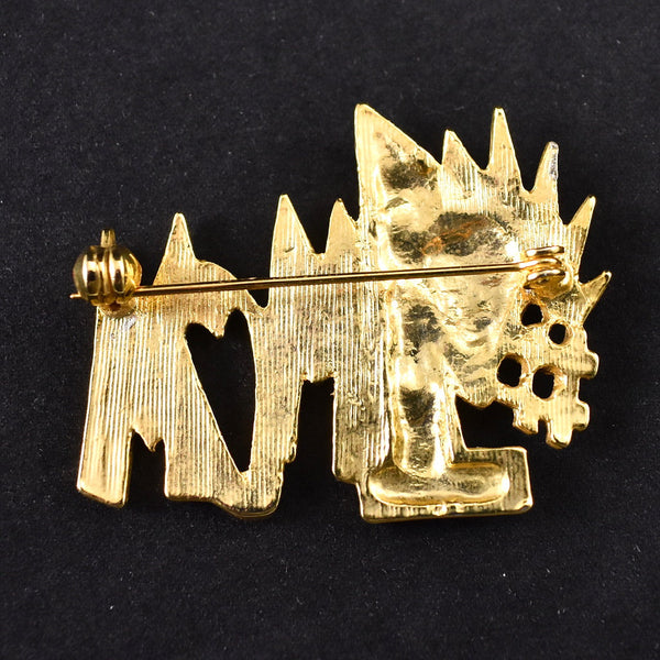 Vintage Number 1 Mom Brooch Pin Cats Like Us