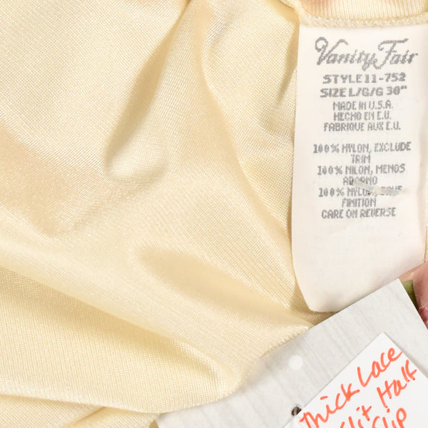 Vintage Off White Half Slip Slit W26-40 Cats Like Us