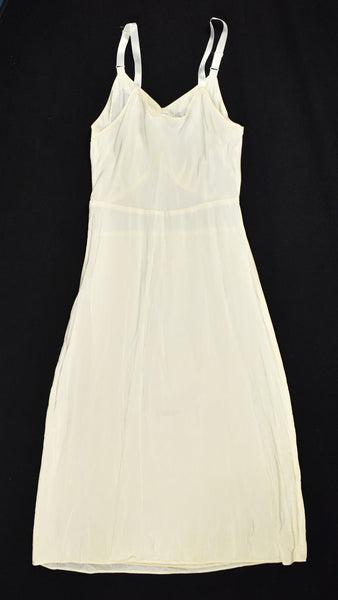 Vintage Off White Plain Full Slip Cats Like Us