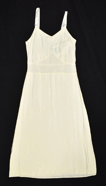 Vintage Off White Plain Full Slip Cats Like Us
