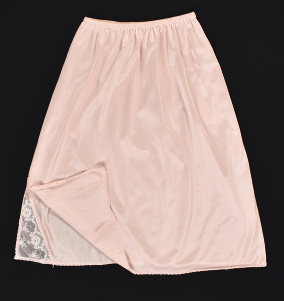 Vintage Pale Pink Lace Slit W20-28 Cats Like Us