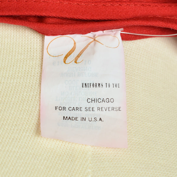 Vintage Red Practical Half Apron Cats Like Us