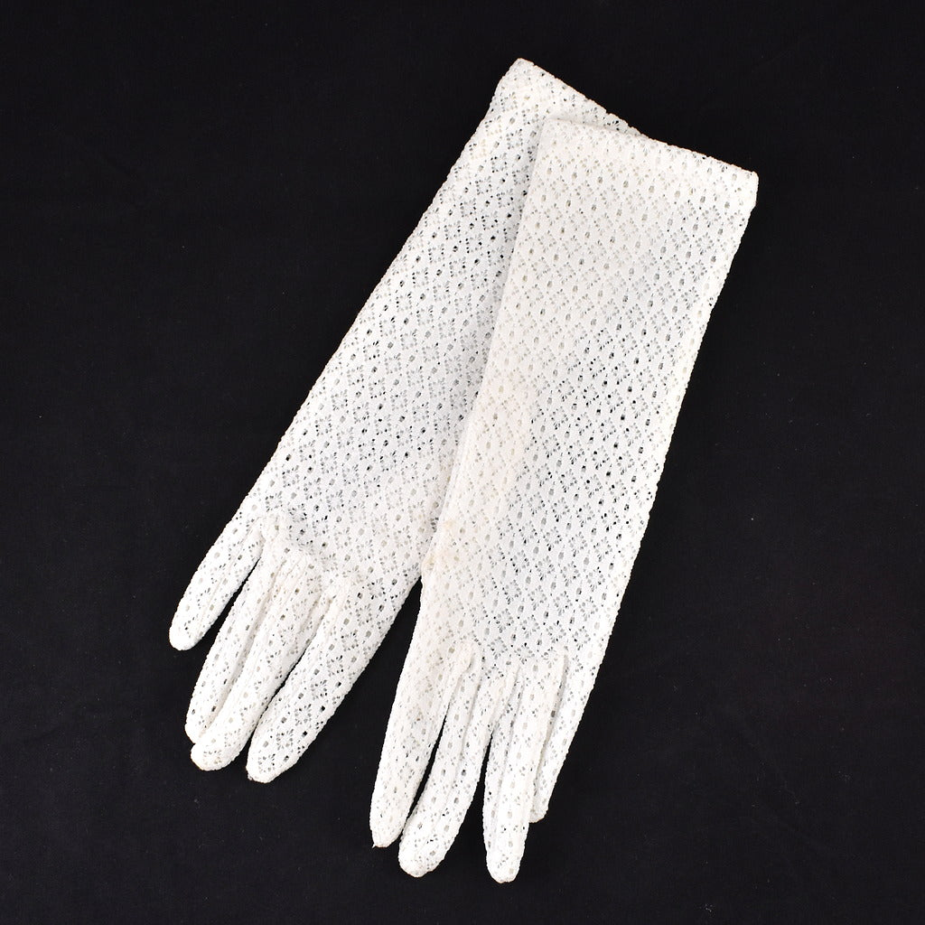 Vintage Short White Lace Gloves – Cats Like Us