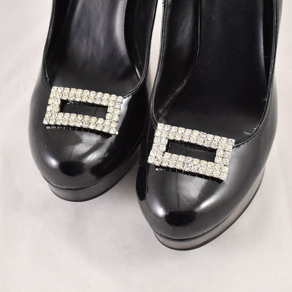 Vintage Sparkly Rhinestone Shoe Clips Cats Like Us