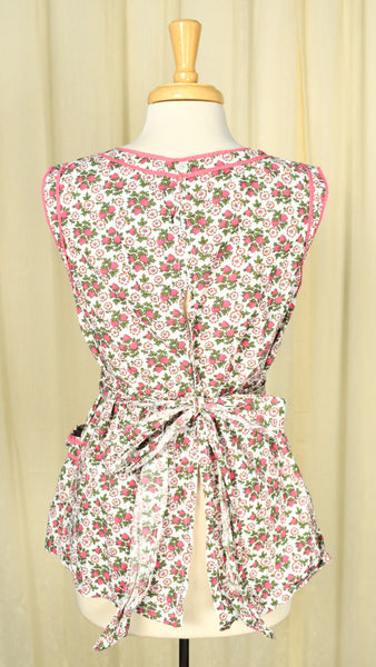 Vintage Strawberry Smock Apron Cats Like Us