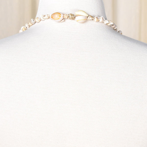 Vintage Tiny Sea Shell Necklace Cats Like Us