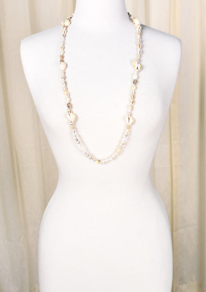 Vintage Tiny Sea Shell Necklace Cats Like Us