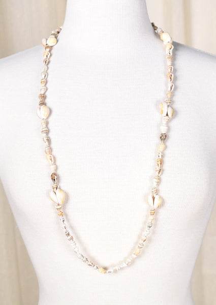 Vintage Tiny Sea Shell Necklace Cats Like Us